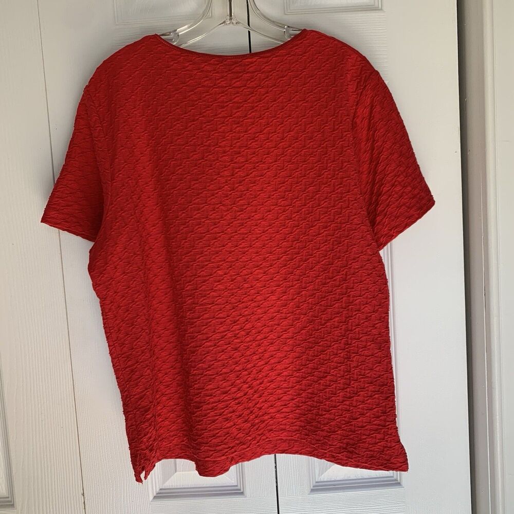 Vintage 80s Kenneth Too Top Women’s Size L Red - Picture 8 of 16